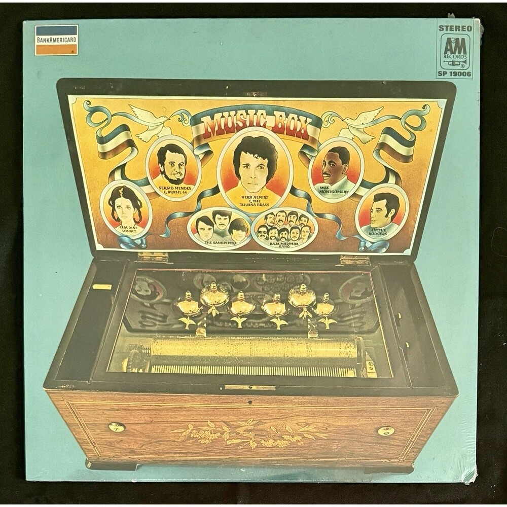 BankAmericard Music Box (Vinyl, 1969) Herb Alpert, Sergio Mendes, More (New)